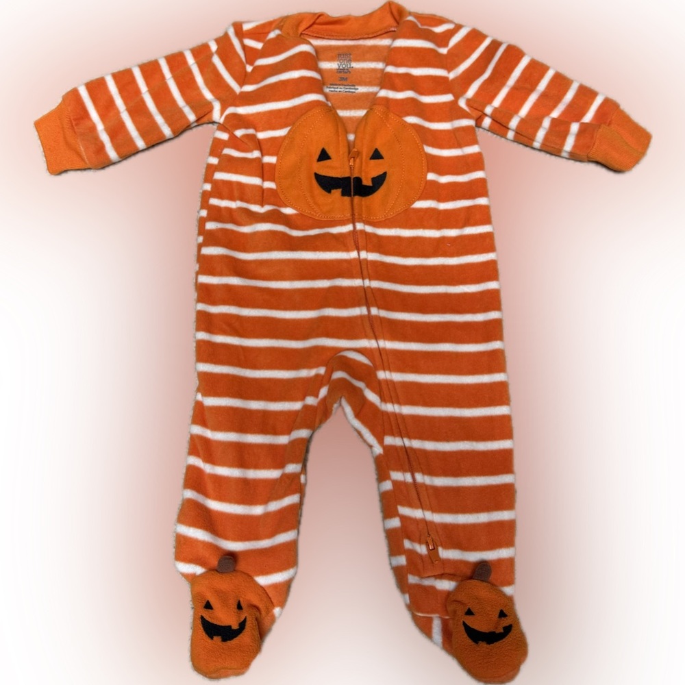 NWOT Carters Footie Halloween Pajamas 3 months